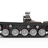 Vintage Monster tank Base Version 2 Scale 1:25 - Thumbnail 9
