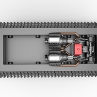 Vintage Monster tank Base Version 2 Scale 1:25 - Thumbnail 11