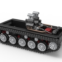 Vintage Monster tank Base Version 2 Scale 1:25 - Thumbnail 12