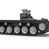 Vintage Monster tank Base Version 2 Scale 1:25 - Thumbnail 13