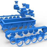 Vintage Monster tank Base Version 2 Scale 1:25 - Thumbnail 18