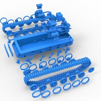 Vintage Monster tank Base Version 2 Scale 1:25 - Thumbnail 20