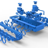 Vintage Monster tank Base Version 2 Scale 1:25 - Thumbnail 23