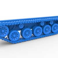 Track for Vintage Monster tank Version 2 Scale 1:25 - Thumbnail 1