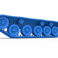 Track for Vintage Monster tank Version 2 Scale 1:25 - Thumbnail 2