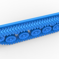 Track for Vintage Monster tank Version 2 Scale 1:25 - Thumbnail 4