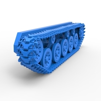 Track for Vintage Monster tank Version 2 Scale 1:25 - Thumbnail 5