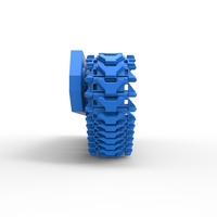 Track for Vintage Monster tank Version 2 Scale 1:25 - Thumbnail 7