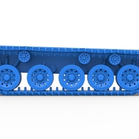 Track for Vintage Monster tank Version 2 Scale 1:25 - Thumbnail 8