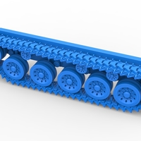 Track for Vintage Monster tank Version 2 Scale 1:25 - Thumbnail 11