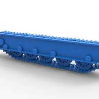 Track for Vintage Monster tank Version 2 Scale 1:25 - Thumbnail 16