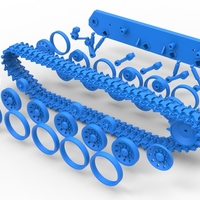 Track for Vintage Monster tank Version 2 Scale 1:25 - Thumbnail 21