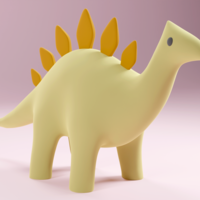 Toy Stego - Stegosaurus Figurine - Dino Model - Dinosaur - Thumbnail 1