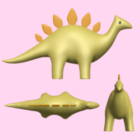 Toy Stego - Stegosaurus Figurine - Dino Model - Dinosaur - Thumbnail 2