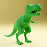 Toy T-Rex - Simplified Trex - T Rex Figurine - Thumbnail 1