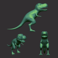 Toy T-Rex - Simplified Trex - T Rex Figurine - Thumbnail 2