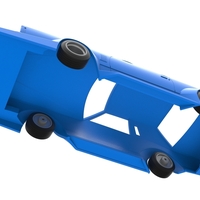 Shell and wheels Bosozoku style car 1:25 - Thumbnail 3