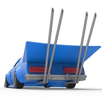 Shell and wheels Bosozoku style car 1:25 - Thumbnail 15