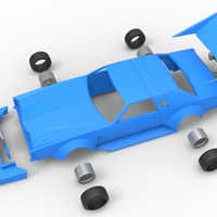 Shell and wheels Bosozoku style car 1:25 - Thumbnail 20