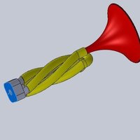 Small twisted trombone 3D Printing 55734