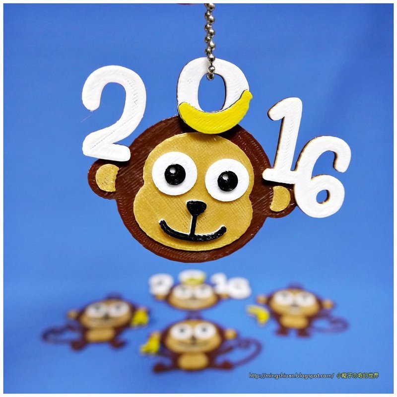 2016  YEAR OF The MONKEY-Keychain / Magnets 
