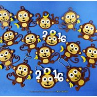2016  YEAR OF The MONKEY-Keychain / Magnets  - Thumbnail 5