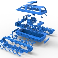 Vintage Monster tank Version 6 Scale 1:25 - Thumbnail 25