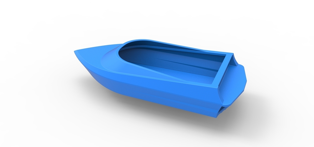 Speed boat hull Version 2 Scale 1:25 3D Print 557649