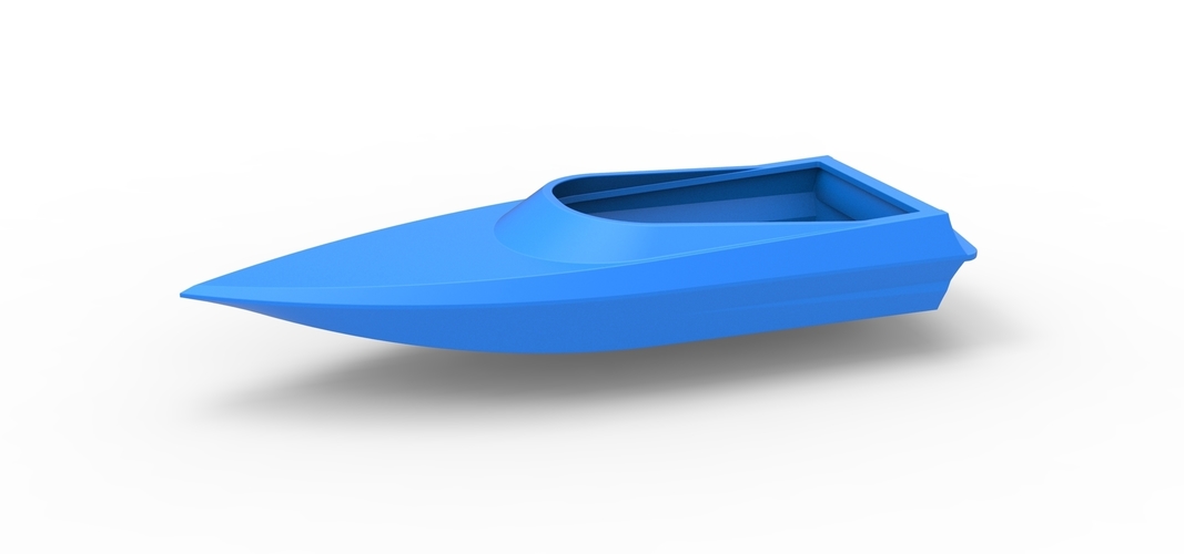 Speed boat hull Version 3 Scale 1:25 3D Print 557661