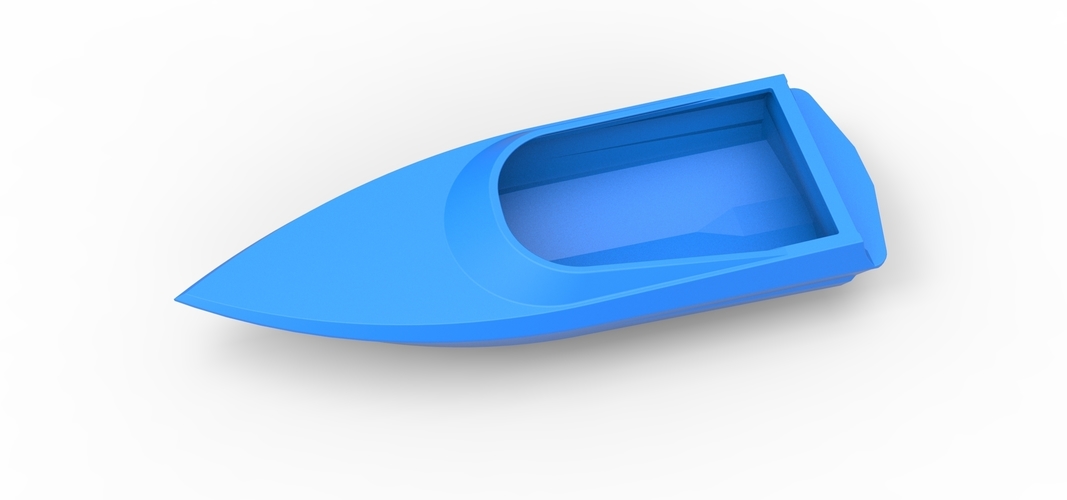 Speed boat hull Version 3 Scale 1:25 3D Print 557664