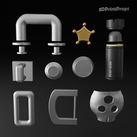  Billy Kid Accessories 3D Model - Zenless Zone Zero - Thumbnail 2