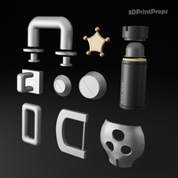  Billy Kid Accessories 3D Model - Zenless Zone Zero - Thumbnail 3