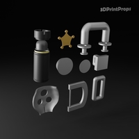  Billy Kid Accessories 3D Model - Zenless Zone Zero - Thumbnail 4