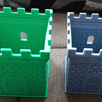 A square pencil case in the shape of a castle tower - Thumbnail 6