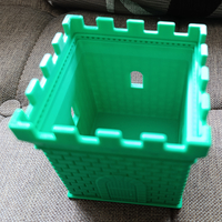 A square pencil case in the shape of a castle tower - Thumbnail 8