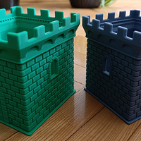 A square pencil case in the shape of a castle tower - Thumbnail 10
