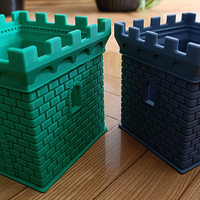 A square pencil case in the shape of a castle tower - Thumbnail 11