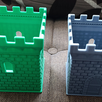 A square pencil case in the shape of a castle tower - Thumbnail 13