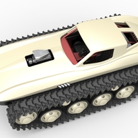 Vintage Monster tank Version 7 Scale 1:25 - Thumbnail 4