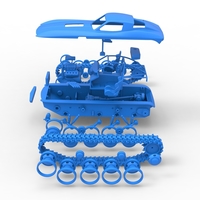 Vintage Monster tank Version 7 Scale 1:25 - Thumbnail 23