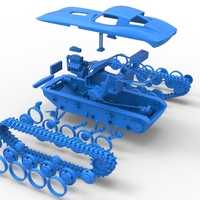 Vintage Monster tank Version 7 Scale 1:25 - Thumbnail 24