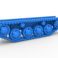 Track for Vintage Monster tank Version 3 Scale 1:25 - Thumbnail 1