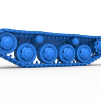 Track for Vintage Monster tank Version 3 Scale 1:25 - Thumbnail 2