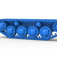 Track for Vintage Monster tank Version 3 Scale 1:25 - Thumbnail 11