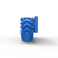 Track for Vintage Monster tank Version 3 Scale 1:25 - Thumbnail 13