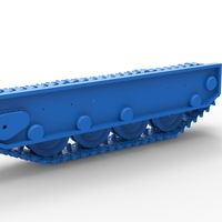 Track for Vintage Monster tank Version 3 Scale 1:25 - Thumbnail 14