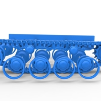 Track for Vintage Monster tank Version 3 Scale 1:25 - Thumbnail 20