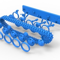 Track for Vintage Monster tank Version 3 Scale 1:25 - Thumbnail 22