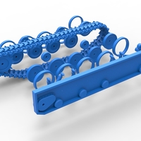 Track for Vintage Monster tank Version 3 Scale 1:25 - Thumbnail 24