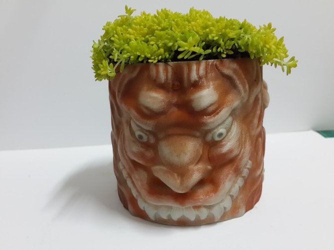 獅子座花盆 Leo- flowerpot 3D Print 55800